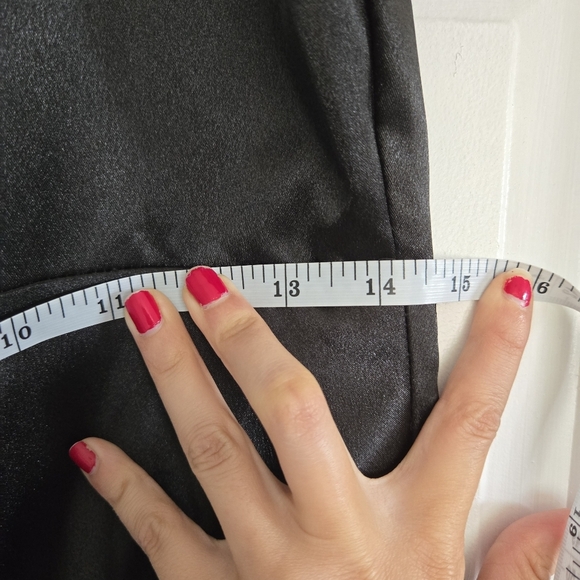 Birdy Grey Jay dress in black satin formal gown sleek wedding party sz M - Picture 10 of 11